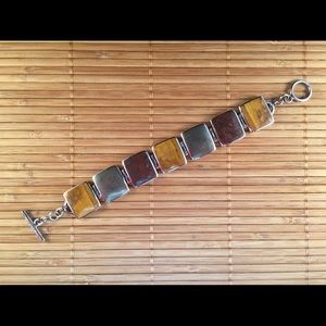 Silpada Pyrite, Bronzite & Yellow Jasper Bracelet